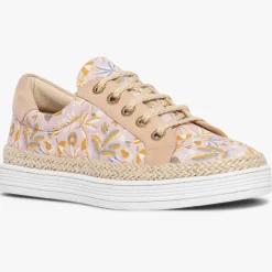 Sneakers Loris imprimées pêche