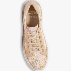 Sneakers Loris imprimées pêche