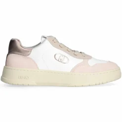 Sneakers Me en Cuir peche