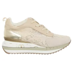 Sneakers Moana beige/doré - Talon 5 cm