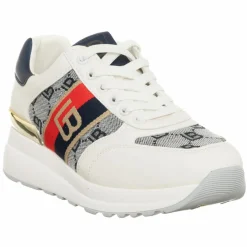 Sneakers Ossy blanc/rouge/bleu marine