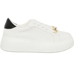 Sneakers Sona blanc/noir - Plateforme 5 cm