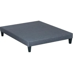 Sommier tapissier à lattes en Kit Délicatesse gris - 180x200 cm