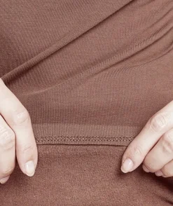 Sous-pull en Soie mélangée café