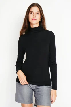 Sous-pull en Soie mélangée noir