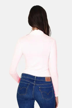 Sous-pull en Soie mélangée rose