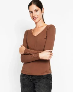 Sous-pull Marilyne marron