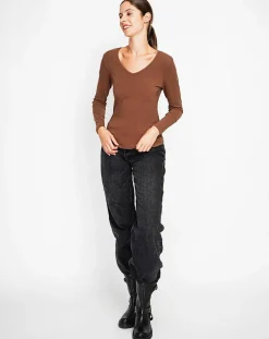 Sous-pull Marilyne marron