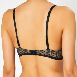 Soutien-gorge avec armatures en Soie mélangée Rendez-vous noir