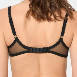 Soutien-gorge avec armatures Flower Elegance noir