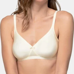 Soutien-gorge avec armatures Micro Support effet satiné ivoire