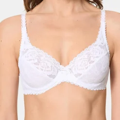 Soutien-gorge avec armatures Flower Elegance blanc