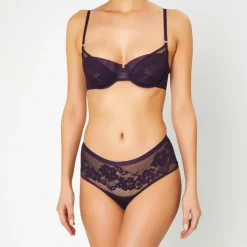 Soutien-gorge avec armatures en Soie mélangée Swing Time violet