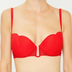 Soutien-gorge balconnet Garnet rouge