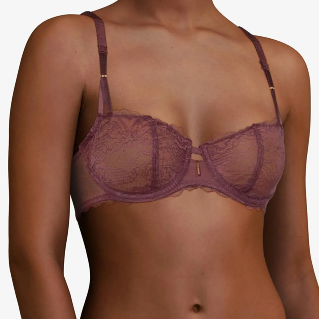 Soutien-gorge corbeille balconnet Waltz marron cardinal