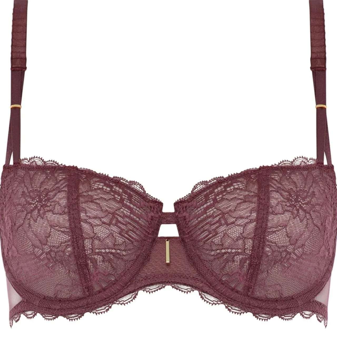 Soutien-gorge corbeille balconnet Waltz marron cardinal