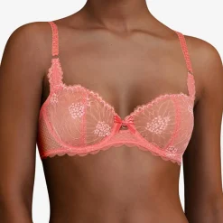 Soutien-gorge corbeille Opéra rose goyave