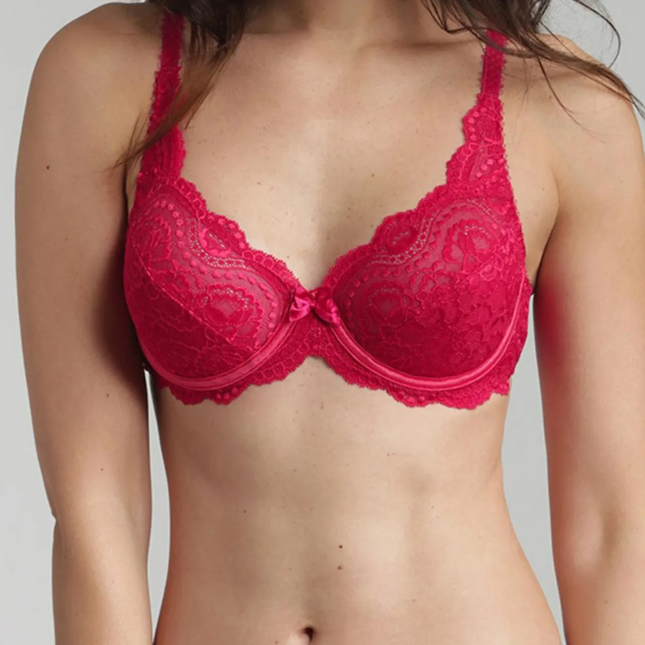 Soutien-gorge emboîtant Flower Elegance rouge