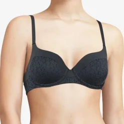 Soutien-gorge Norah en dentelle gris bleu