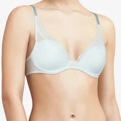 Soutien-gorge plongeant Brooklyn bleu clair