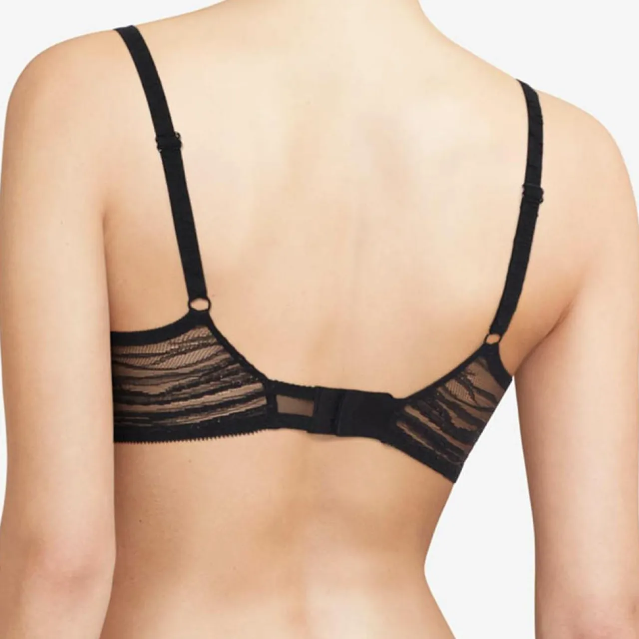 Soutien-gorge plongeant Likeness noir/doré