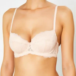 Soutien-gorge Push-Up en Soie mélangée Portofino rose