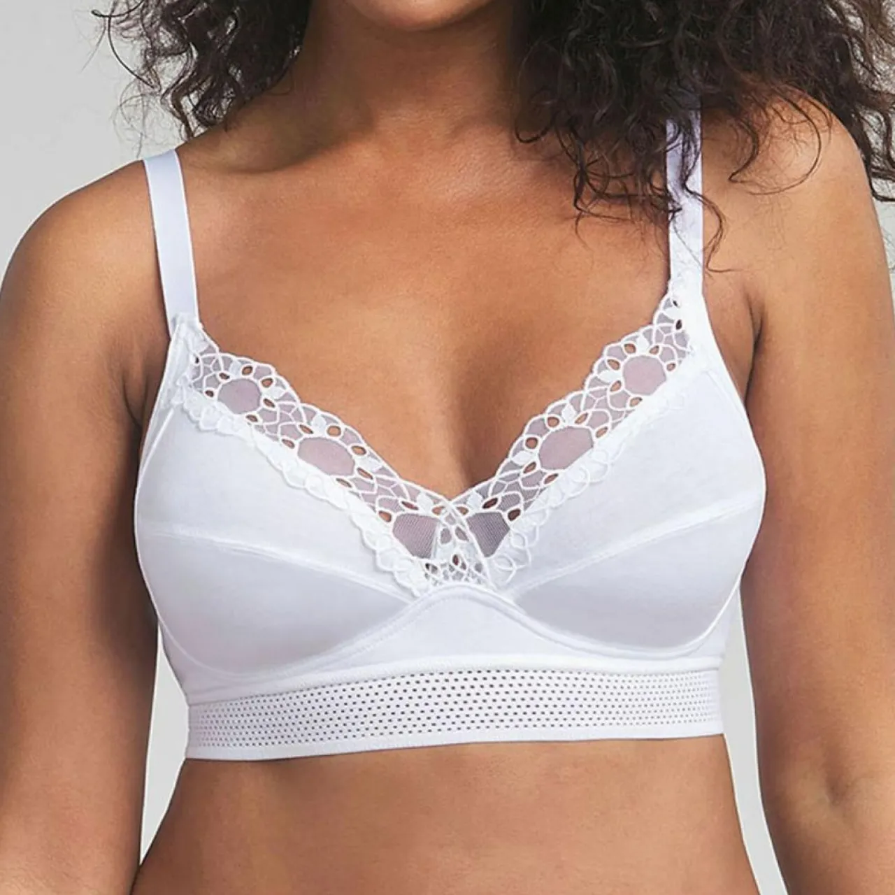 Soutien-gorge sans armatures Feel Good Support blanc
