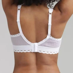 Soutien-gorge sans armatures Coeur Croisé Féminin blanc