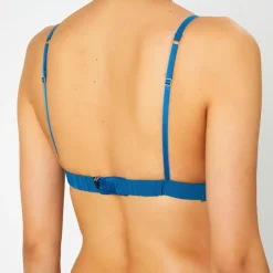 Soutien-gorge sans armatures en Soie mélangée Skin 01 teal