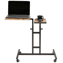 Support ordinateur portable Glen Atlantic bois/noir - 67x87x45.5 cm