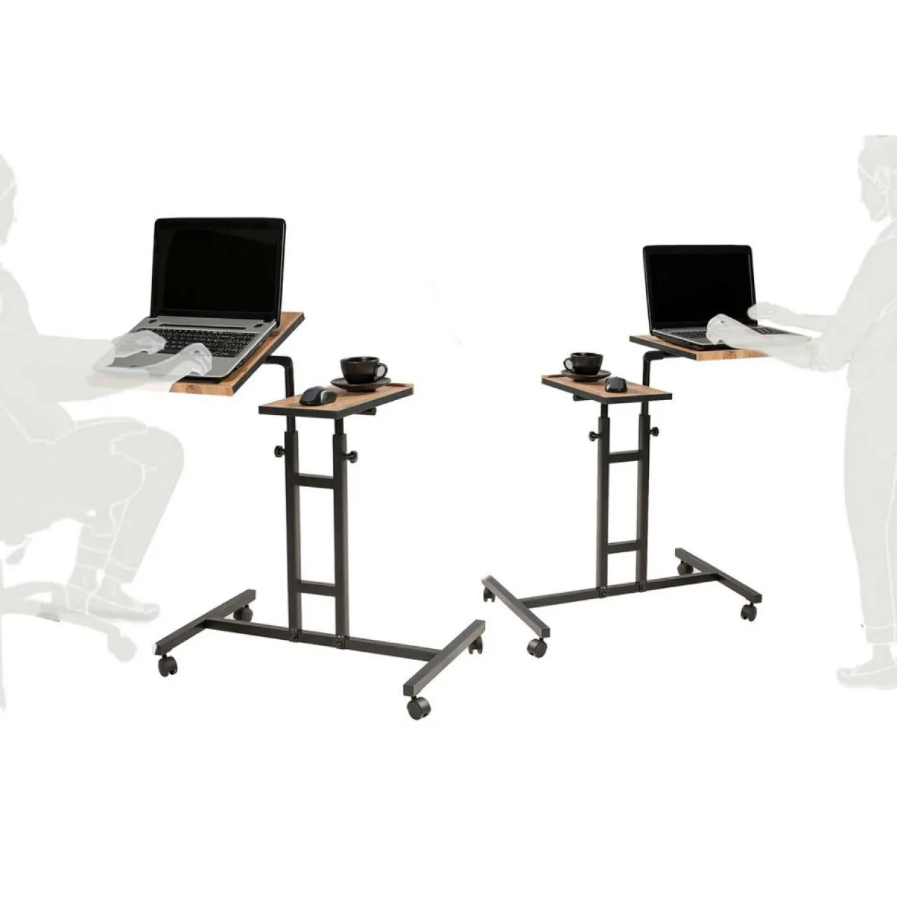 Support ordinateur portable Glen Atlantic bois/noir - 67x87x45.5 cm