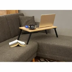 Support pour ordinateur portable Gusto pin/noir - 35x60x24.5 cm