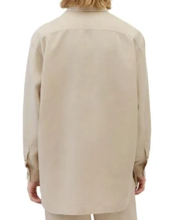 Surchemise 100% Lin manches longues Oversize West beige