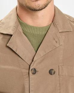 Surchemise Croisée Coton Organic camel