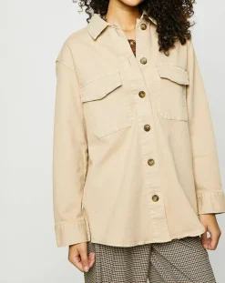 Surchemise en Coton bio collection EDC by Esprit écrue