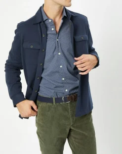 Surchemise en Jersey bleue