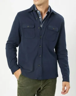 Surchemise en Jersey bleue