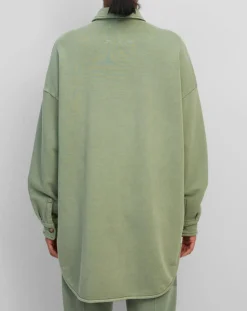 Surchemise en Jersey Coton Bio Oversized vert clair