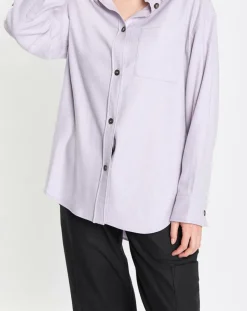 Surchemise en Laine mélangée violet clair