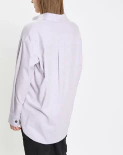 Surchemise en Laine mélangée violet clair