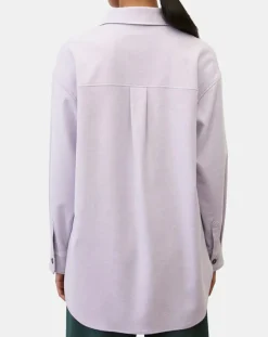 Surchemise en Laine mélangée violet clair