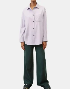 Surchemise en Laine mélangée violet clair