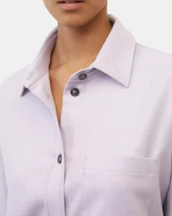 Surchemise en Laine mélangée violet clair