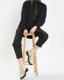 Surchemise en Laine mélangée noire