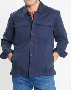 Surchemise en Twill Canvas bleu marine