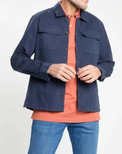 Surchemise en Twill Canvas bleu marine