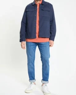 Surchemise en Twill Canvas bleu marine