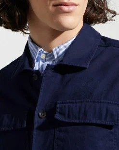 Surchemise en Twill Canvas bleu marine
