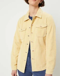 Surchemise en Velours côtelé Kala citron