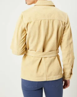 Surchemise en Velours côtelé Kala citron